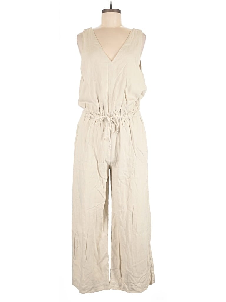 Pre-owned Splendid Jumpsuit In Ivory