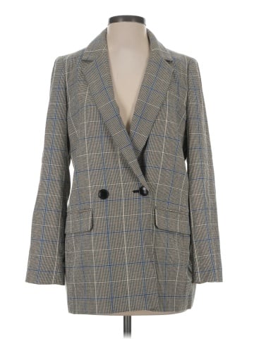 Madewell Caldwell Double-Breasted Blazer in Palmyra Plaid (view 1)