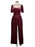 Old Navy Metallic Burgundy Jumpsuit Size Lg Petite - photo 1