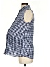Eden & Olivia 100% Polyester Checkered-gingham Blue Sleeveless Blouse Size Sm Maternity - photo 5