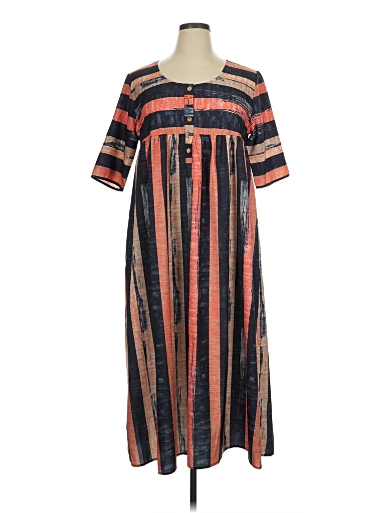 Made With Love Casual Dress In Orange
