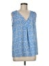 Emma & Olivia 100% Polyester Blue Sleeveless Blouse Size M - photo 1
