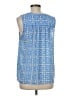 Emma & Olivia 100% Polyester Blue Sleeveless Blouse Size M - photo 2