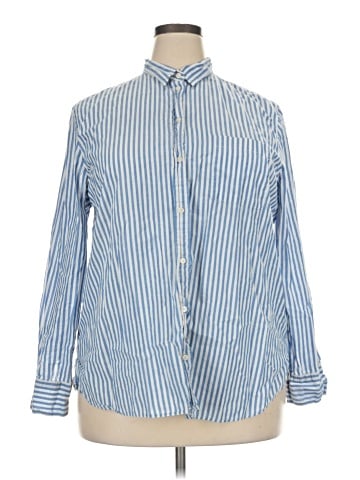 J.Crew Factory Store Long Sleeve Button-Down Shirt (view 1)
