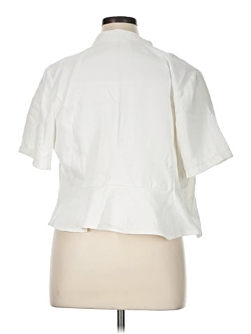 Allegra K Short Sleeve Blouse (view 2)