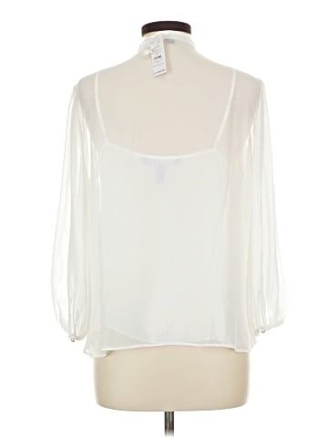 White House Black Market 3/4 Sleeve Blouse (view 2)