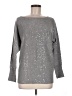 Alice + Olivia 100% Wool Metallic Silver Wool Pullover Sweater Size M (estimated) - photo 1