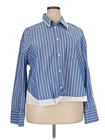 Zara Long Sleeve Button-Down Shirt (view 1)