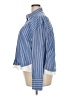 Zara Stripes Blue Long Sleeve Button-Down Shirt Size XXL - photo 5