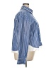 Zara Stripes Blue Long Sleeve Button-Down Shirt Size XXL - photo 4