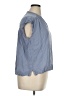 Splendid Blue Sleeveless Button-Down Shirt Size XL - photo 4