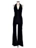 Soprano Solid Black Jumpsuit Size M - photo 1