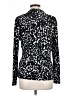 DKNY Animal Print Black Long Sleeve Blouse Size L - photo 2