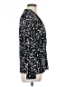 DKNY Animal Print Black Long Sleeve Blouse Size L - photo 4