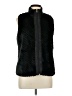 Ruby Rd. 100% Acrylic Black Faux Fur Vest Size L (petite) - photo 1