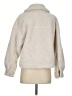 Pull&Bear Ivory Faux Fur Jacket Size S - photo 2