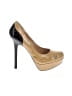 Steve Madden 100% Leather Animal Print Tan Heels Size 9 1/2 - photo 1