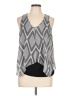 Iz Byer 100% Polyester Gray Sleeveless Blouse Size L - photo 1