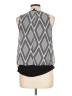 Iz Byer 100% Polyester Gray Sleeveless Blouse Size L - photo 2