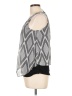 Iz Byer 100% Polyester Gray Sleeveless Blouse Size L - photo 5