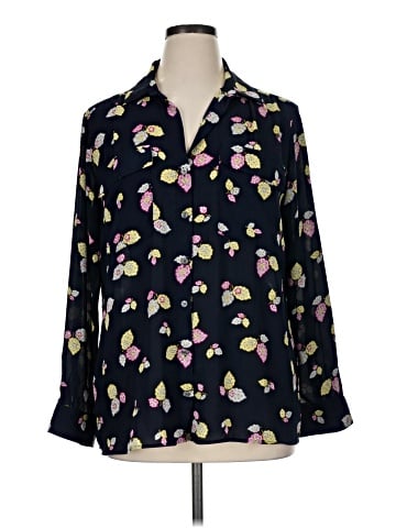 Ann Taylor Factory Long Sleeve Blouse (view 1)