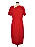 Alexia Admor Solid Red Casual Dress Size L - photo 1
