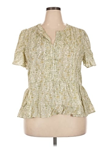 Rose + Olive Short Sleeve Blouse (view 1)