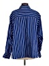 Zara Stripes Blue Long Sleeve Button-Down Shirt Size S - photo 2