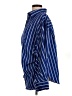 Zara Stripes Blue Long Sleeve Button-Down Shirt Size S - photo 5