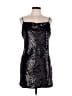Bardot 100% Polyester Metallic Silver Cocktail Dress Size 10 - photo 1
