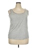 Talbots Gray Sleeveless T-Shirt Size 2X Petite - photo 1