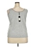 Talbots Gray Sleeveless T-Shirt Size 2X Petite - photo 2