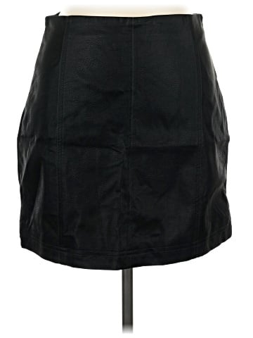Shinestar Faux Leather Skirt (view 1)