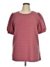Cupio Burgundy Short Sleeve Top Size XL - photo 1