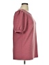 Cupio Burgundy Short Sleeve Top Size XL - photo 4