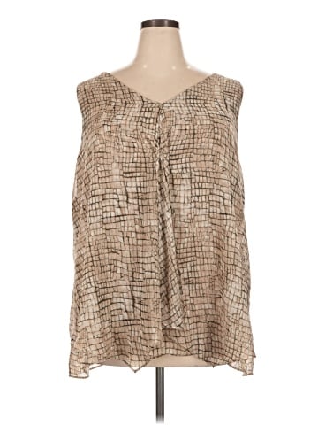 Roz & Ali Sleeveless Blouse (view 1)