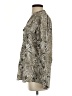 Calvin Klein Animal Print Silver Long Sleeve Blouse Size XS - photo 5