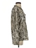 Calvin Klein Animal Print Silver Long Sleeve Blouse Size XS - photo 4