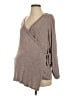 Pink Blush Brown 3/4 Sleeve Top Size S - photo 1