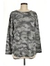 Jane and Delancey Camo Gray Sweatshirt Size M - photo 1