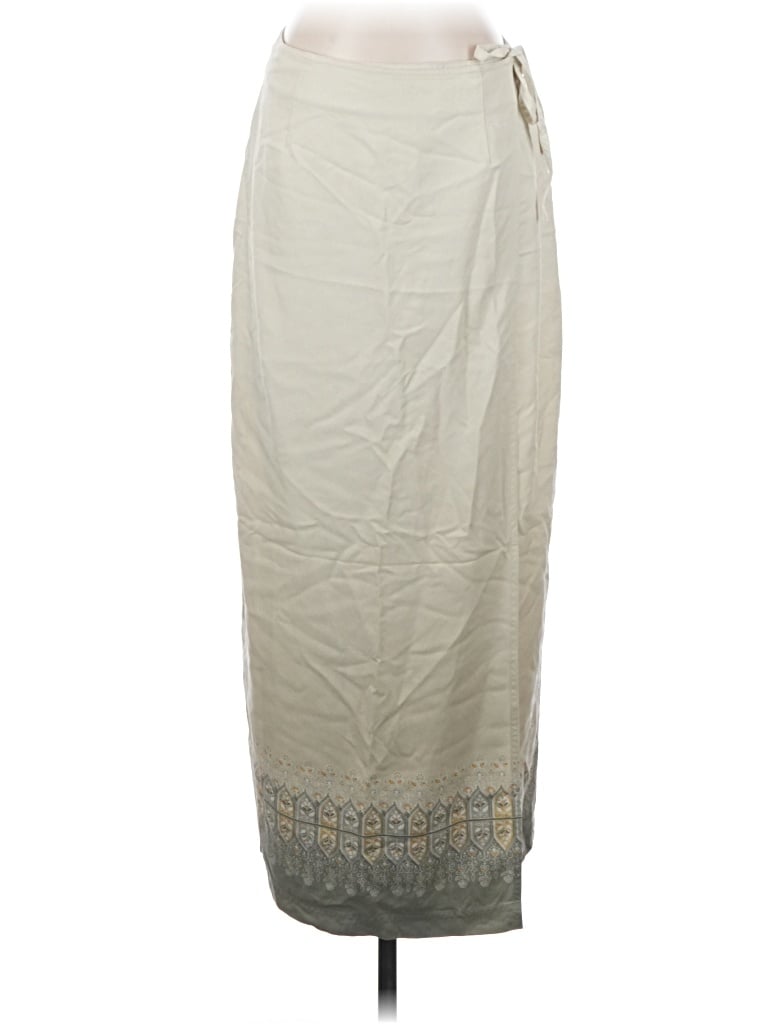 Pre-owned Tommy Bahama Silk Skirt In Ivory