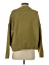 Pull&Bear Solid Green Pullover Sweater Size S - photo 2