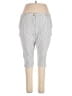 Ann Taylor LOFT Stripes Silver Casual Pants Size 16 - photo 1