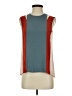 BCBGMAXAZRIA 100% Polyester Color Block Teal Sleeveless Blouse Size XXS - photo 1