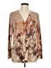 Coldwater Creek Brown Long Sleeve Blouse Size L - photo 1
