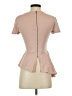 BCBGMAXAZRIA Tan Short Sleeve Top Size XS - photo 2