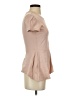 BCBGMAXAZRIA Tan Short Sleeve Top Size XS - photo 4