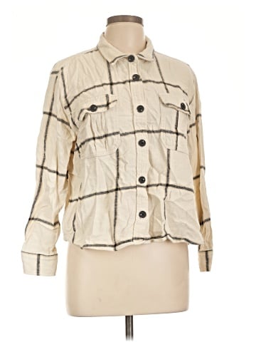 Maurices 3/4 Sleeve Button-Down Shirt (view 1)