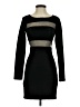 BCBGeneration 100% Polyester Chevron-herringbone Black Cocktail Dress Size 0 - photo 1