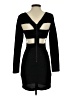 BCBGeneration 100% Polyester Chevron-herringbone Black Cocktail Dress Size 0 - photo 2
